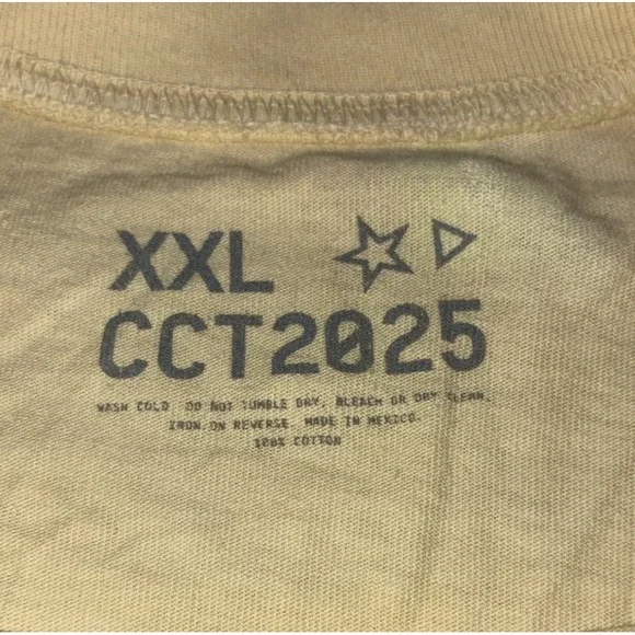 Beyonce Spirit Jersey XXL Cream Rodeo Chitlin' Circuit Tour CCT Merch NEW *flaws